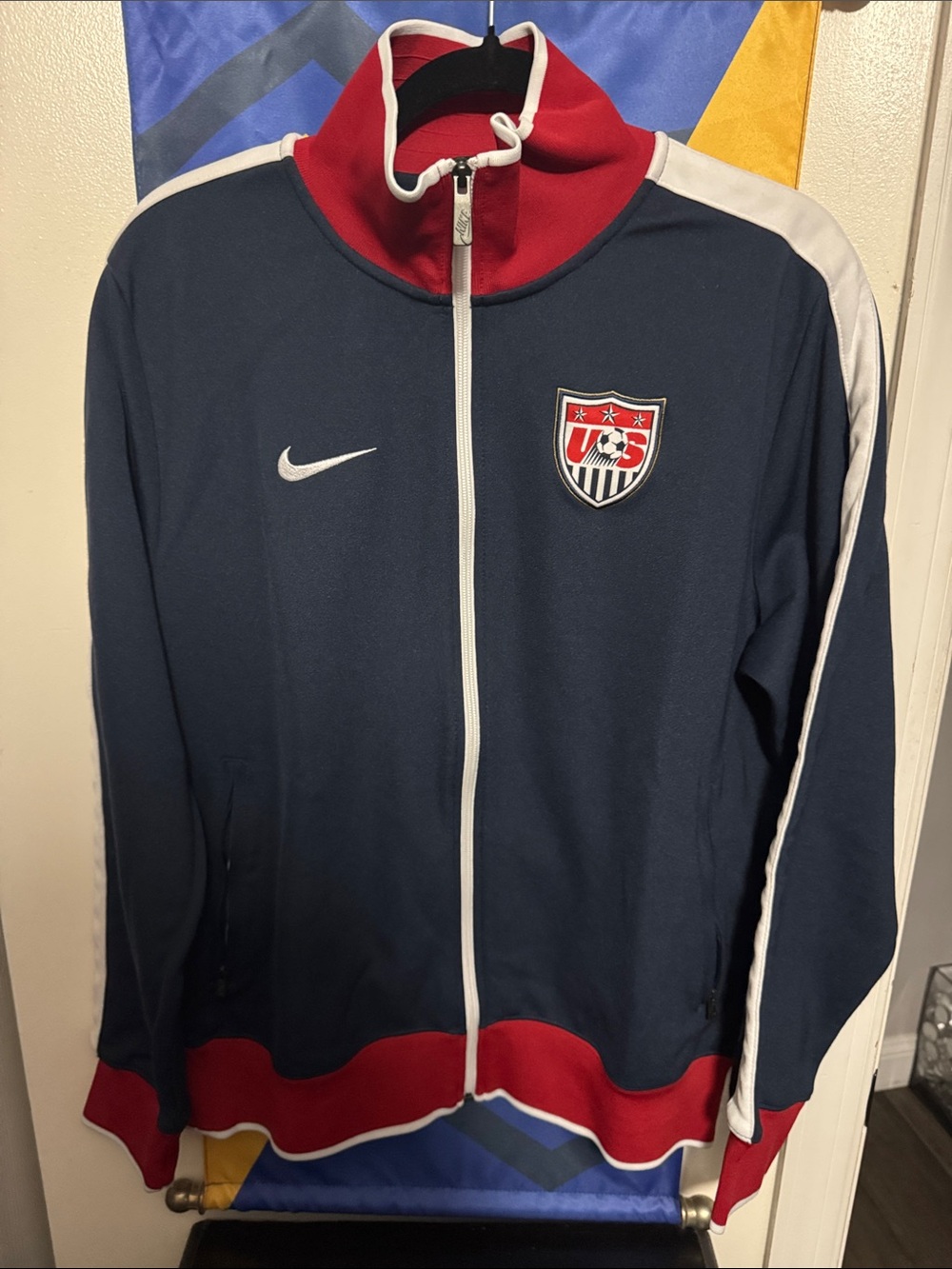 Nike Navy, Red & White USA Soccer Track Jacket